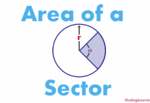 how to calculate sector of a circle,