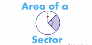 how to calculate sector of a circle,