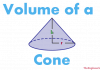 Volume of a cone, how to calculate