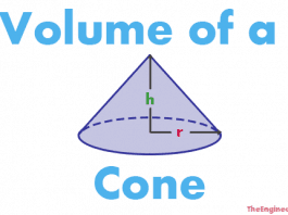 Volume of a cone, how to calculate