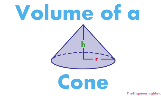 Volume of a cone, how to calculate