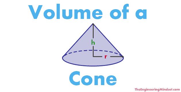 Cone volume of Volume Of