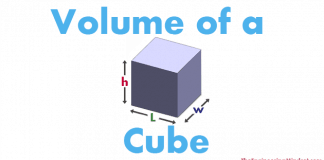 volume of a cube