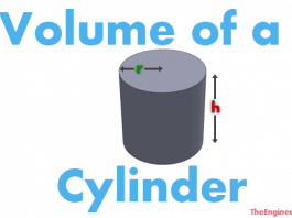 Volume of a cyclinder