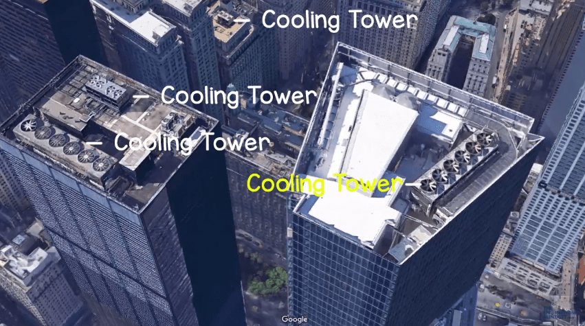 Cooling Towers on large commercial buildings