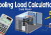 Cooling load calculation cold room