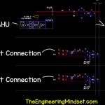 AHU riser and tenant connection chilled water schematic