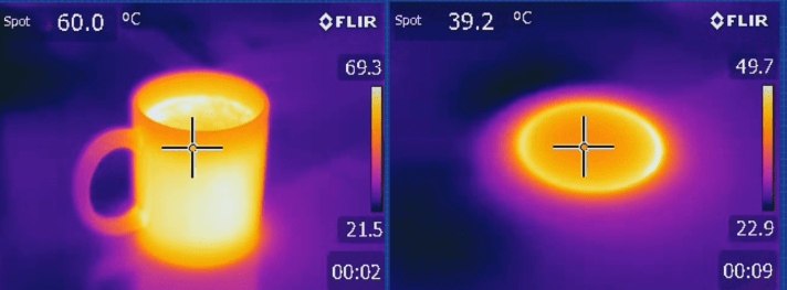 Thermal image conduction heat transfer - hvac heat exchangers