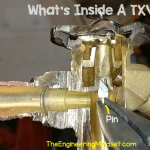Thermal expansion valve pin