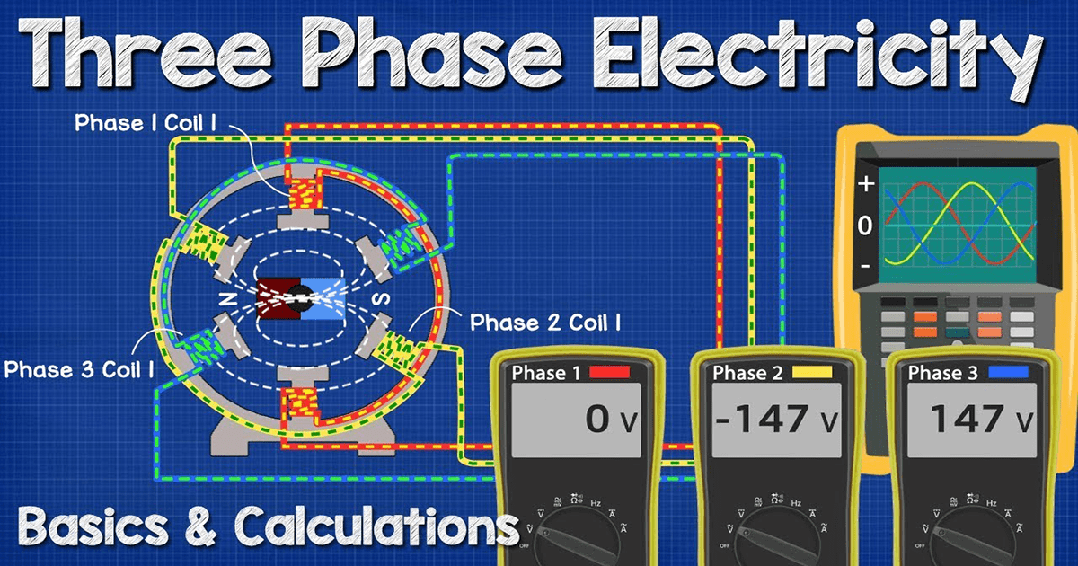 three phase voltage calculations