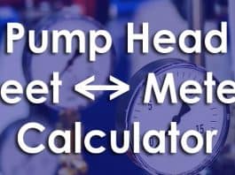 pump head calculator