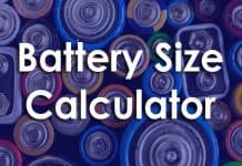 Battery size calculator