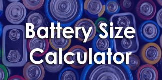 Battery size calculator