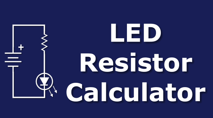 Single LED resistor calculator